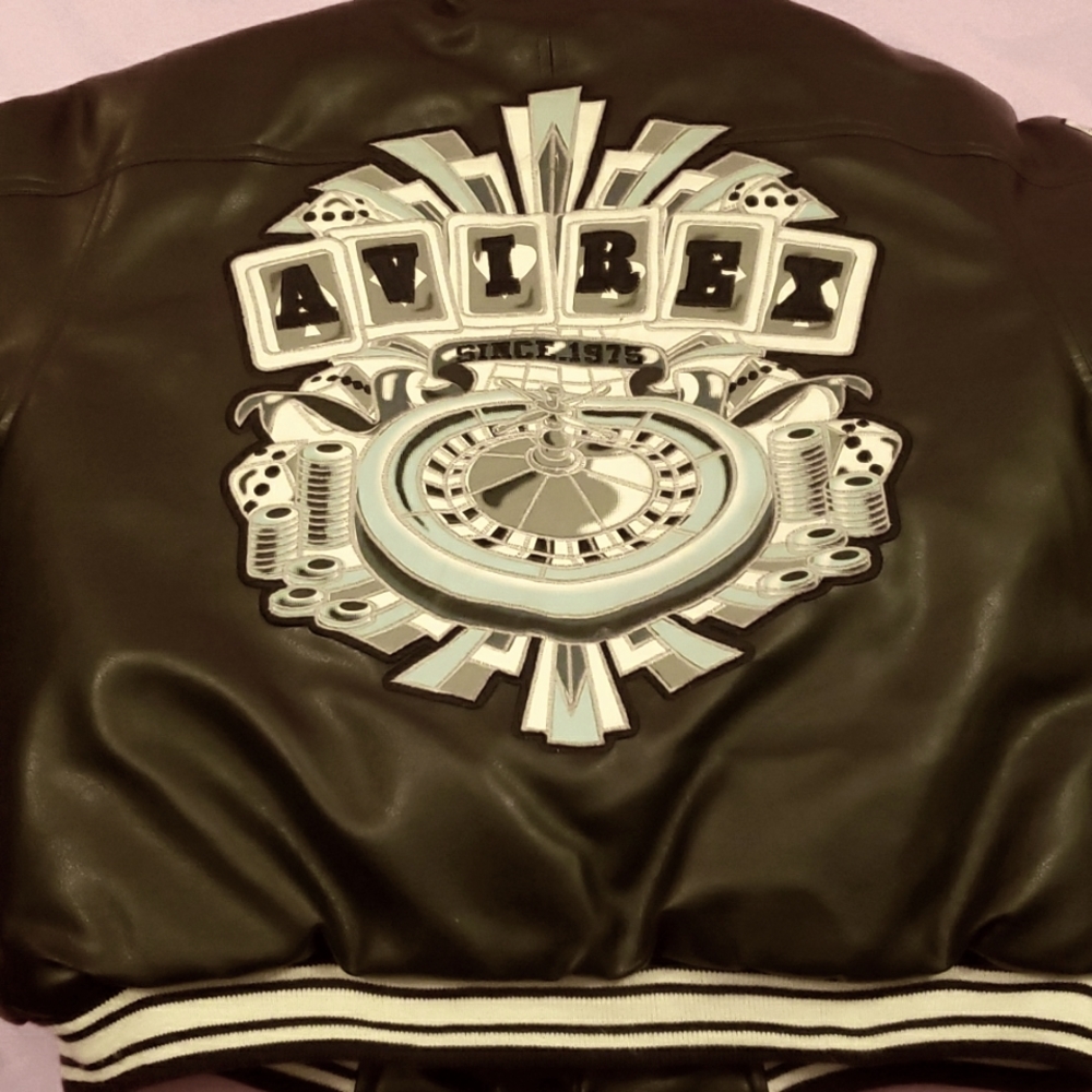 Avirex Leather Jacket Vintage size M kids